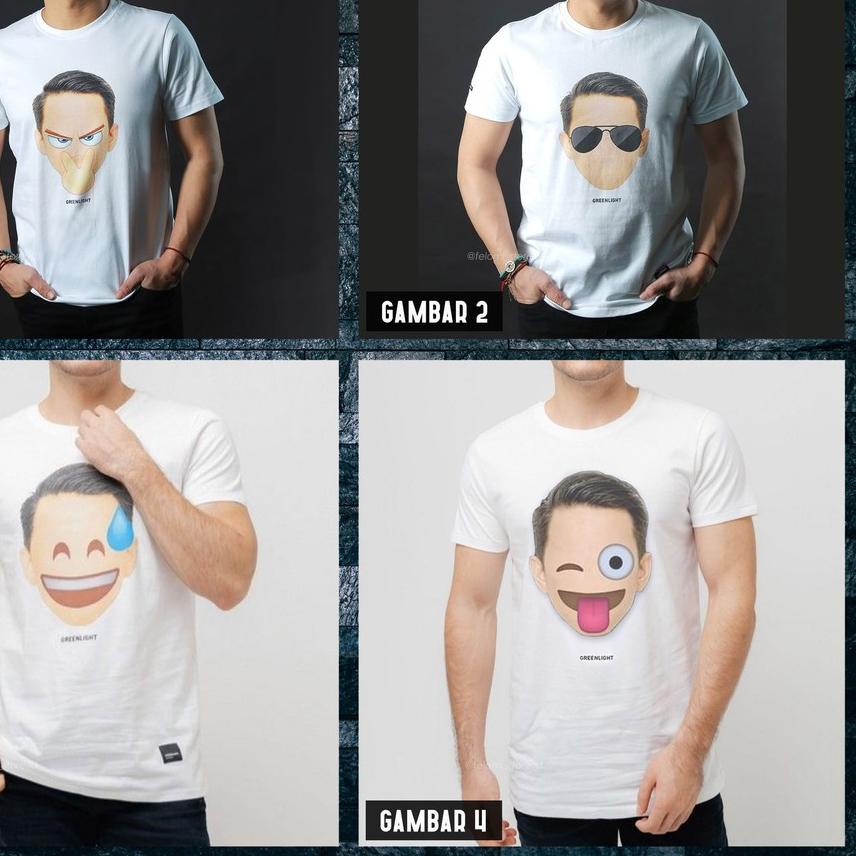 ➲ Hot Sale Kaos Greenlight Distro Emoji Ariel Noah ✴