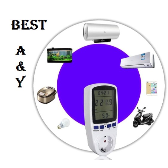 Stopkontak Ukur Daya Listrik Tagihan PLN Biaya kwh Watt 230 VAC Volt meter AC