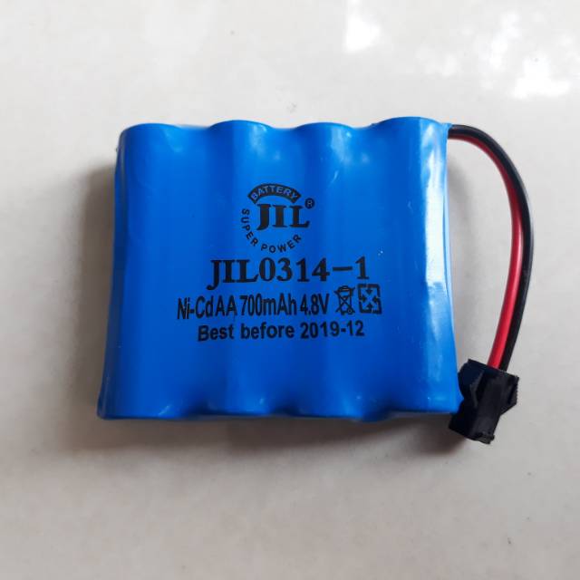 Baterai Rc Car Rock NiCd 700Mah 4.8v Batre Ni-Cd 4,8v Batere AA Socket