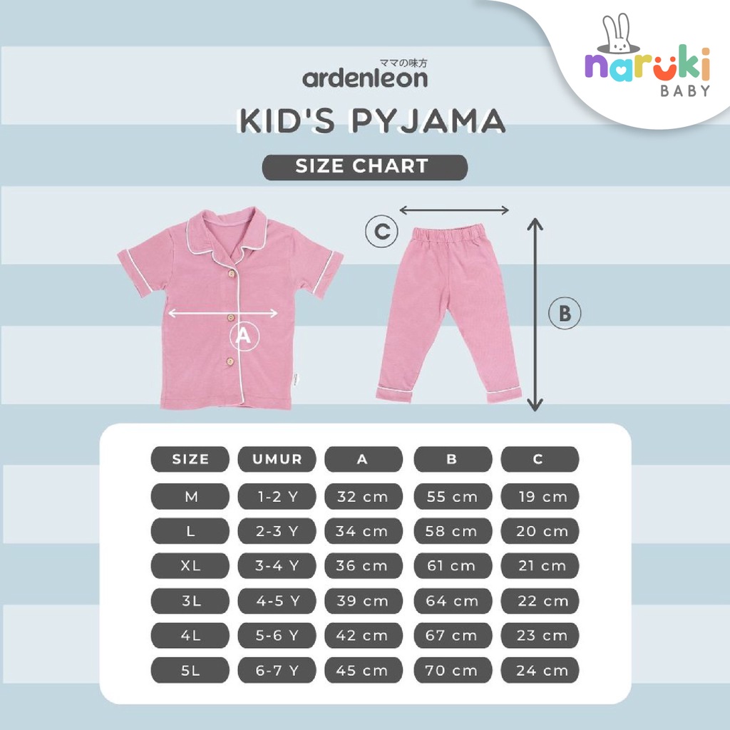 Ardenleon Kids Pyjama Baby Arden Leon Piyama Baju Tidur Bayi Anak Laki-laki Perempuan