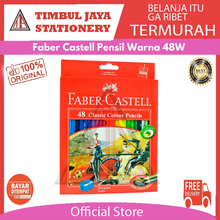

Spesial Pensil Warna Faber Castell Classic 48 Warna Hemat