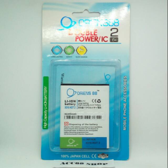 Baterai Batre Battery Double Power Infinix Hot 2 X510 OR88/Oriens88