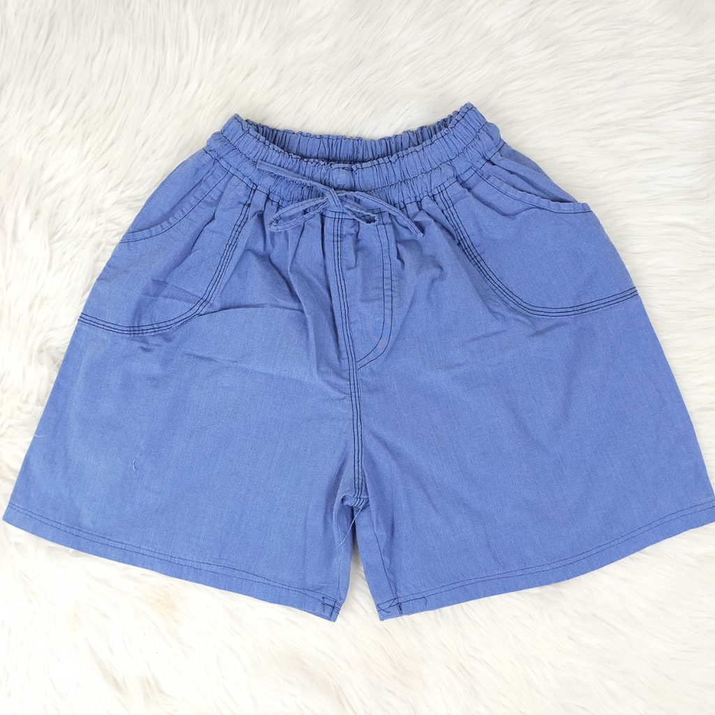 (UDHMA) HOTPANTS JEANS SOBEK RAWIS/TANPA RAWIS CELANA PENDEK L-XL