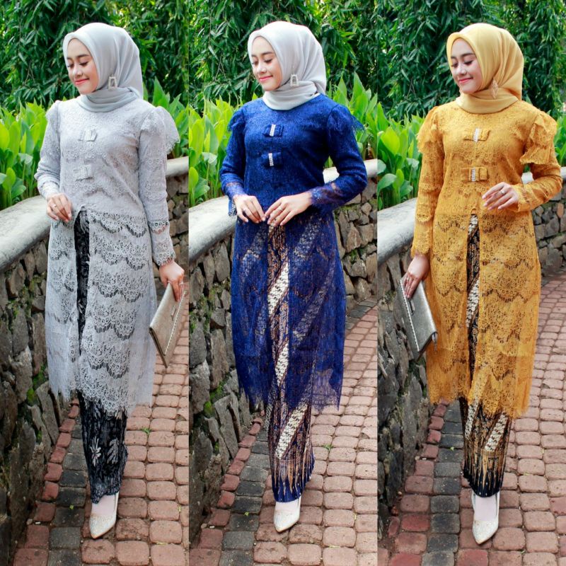 FLOY TUNIK BROKAT - TUNIK MUSLIM - SET TUNIK PATIMEH