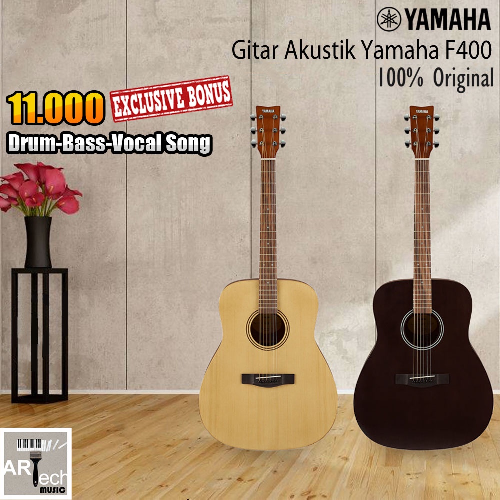 Gitar Akustik Yamaha F400 Original / F 400 Acoustic Guitar
