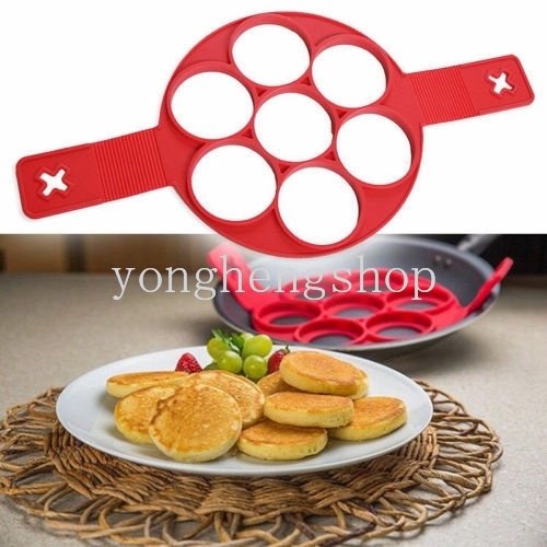 Cetakan Telur Omelet Pancake Bahan Silikon Anti Lengket Untuk Aksesoris Dapur