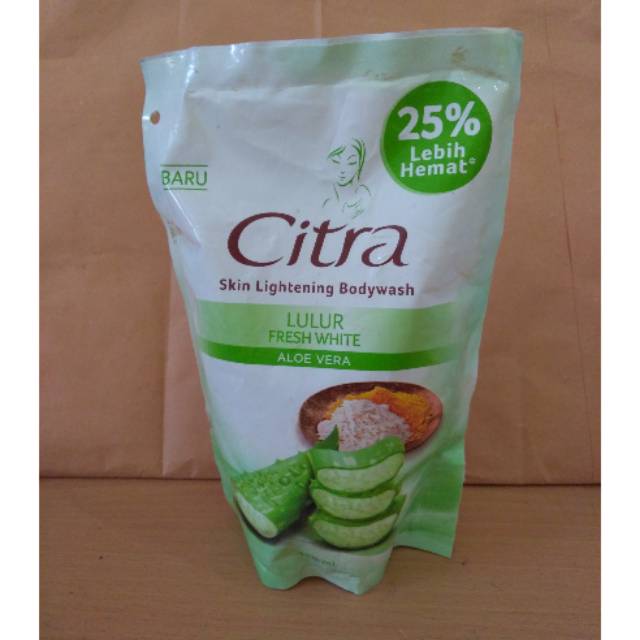 Citra  skin  lightening body wash aloe vera beras kencur 400ml
