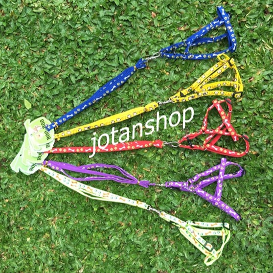 Harness harnes Leash Tali Rompi Anjing Kucing musang otter hewan mini Murah