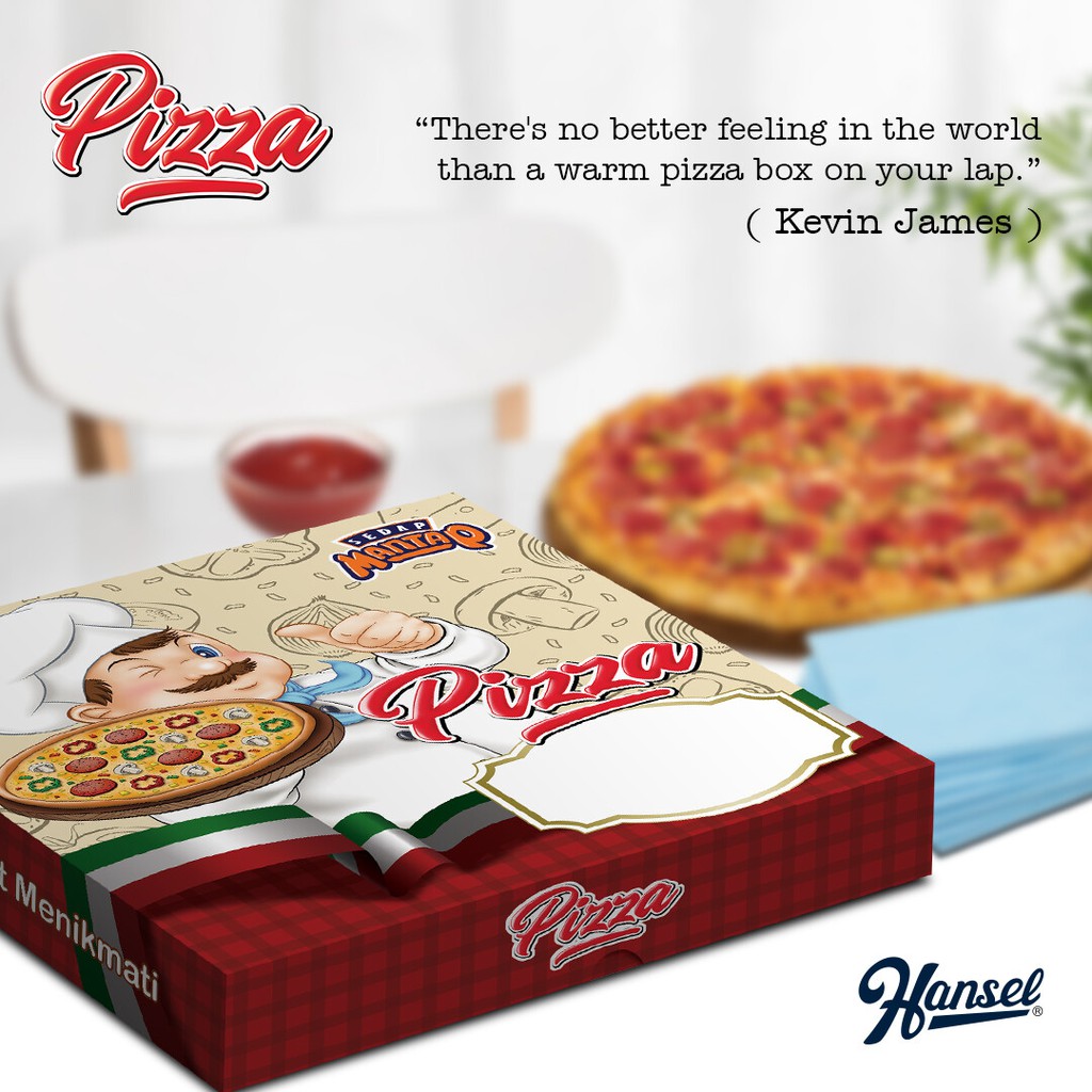 

Dus Pizza Sedap Mantap Size 22 x 22 cm