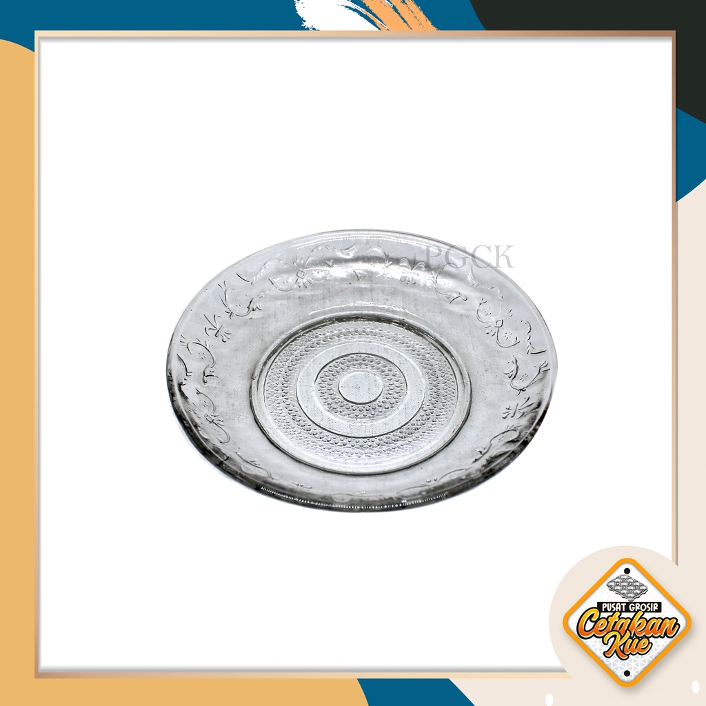 PGCK Lepek Kaca Bening / Lepek cangkir Kopi . per pcs