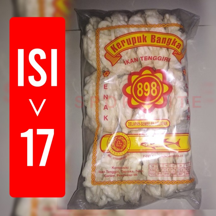 

vf501ge Kerupuk Bangka Ikan Tenggiri Snack 898 Isi 18 Pcs Besar Dscscv