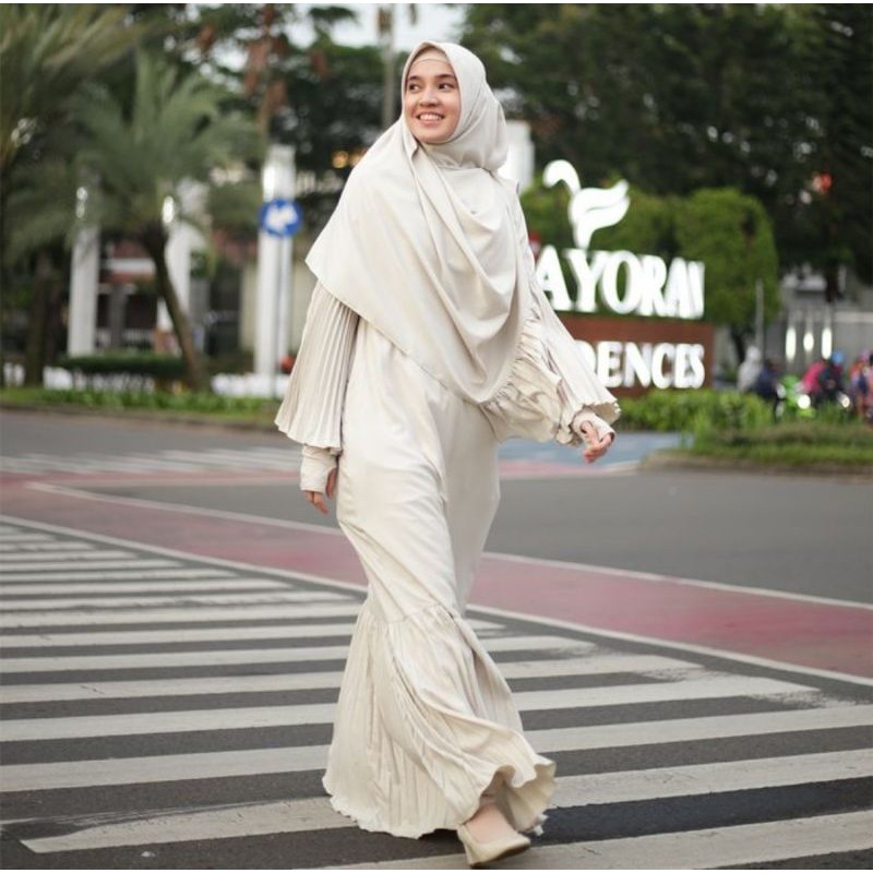 Gamis wanita IM Syar'i Vol. 03 Set-Putih