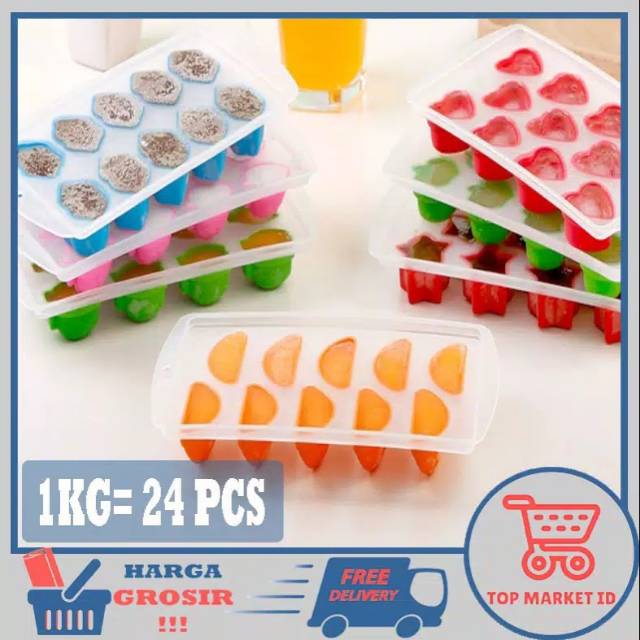 Top market ID-cetakan jelly / cetakan es batu / cetakan lucu