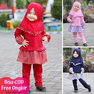 Fashion Muslim  Setelan Baju  Anak Muslim  Perempuan 