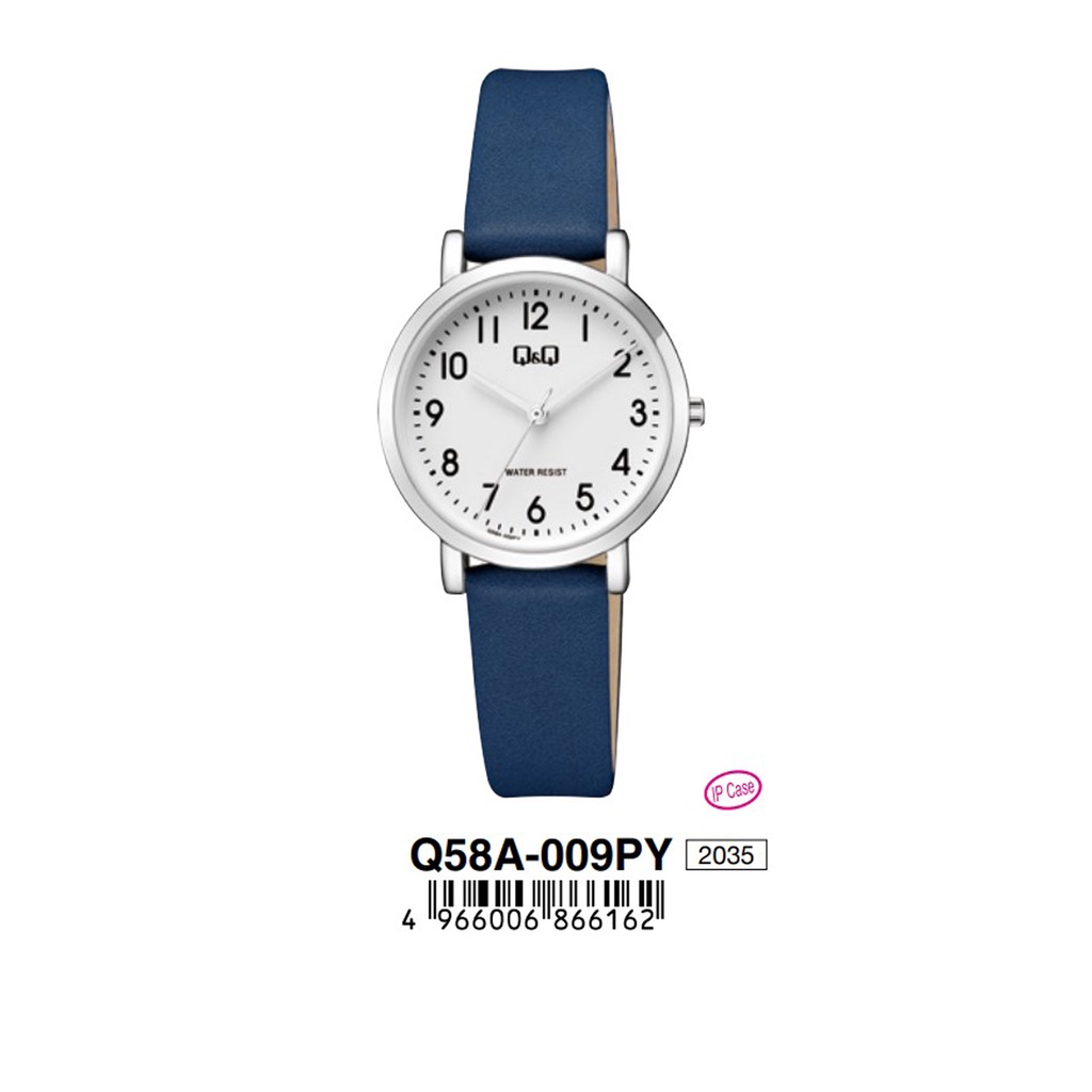 Jam Tangan Remaja Wanita Leather Kulit Original Q&amp;Q QnQ QQ Q58A QB73 series