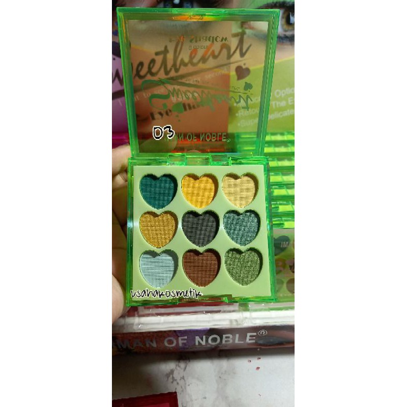 PROMO BESAR !!! EYESHADOW LOVE 9 WARNA SWEETHEART DARI IMAN OF NOBLE NO.8324C