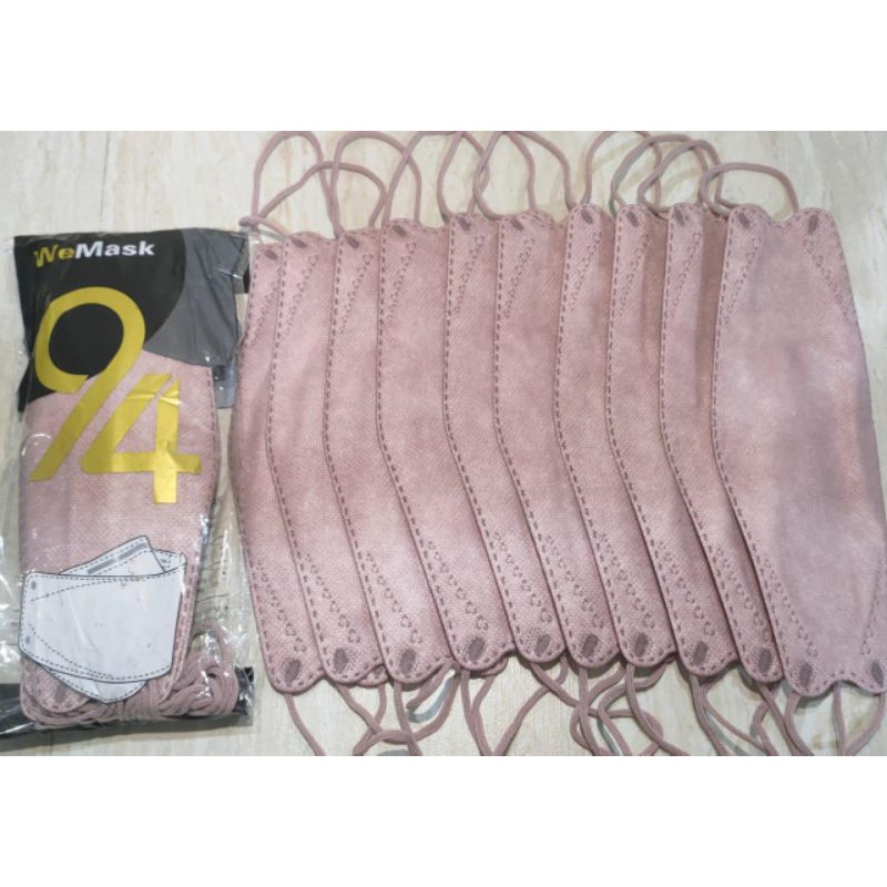 Wemask nude pink,matcha kf94 isi 10 pcs