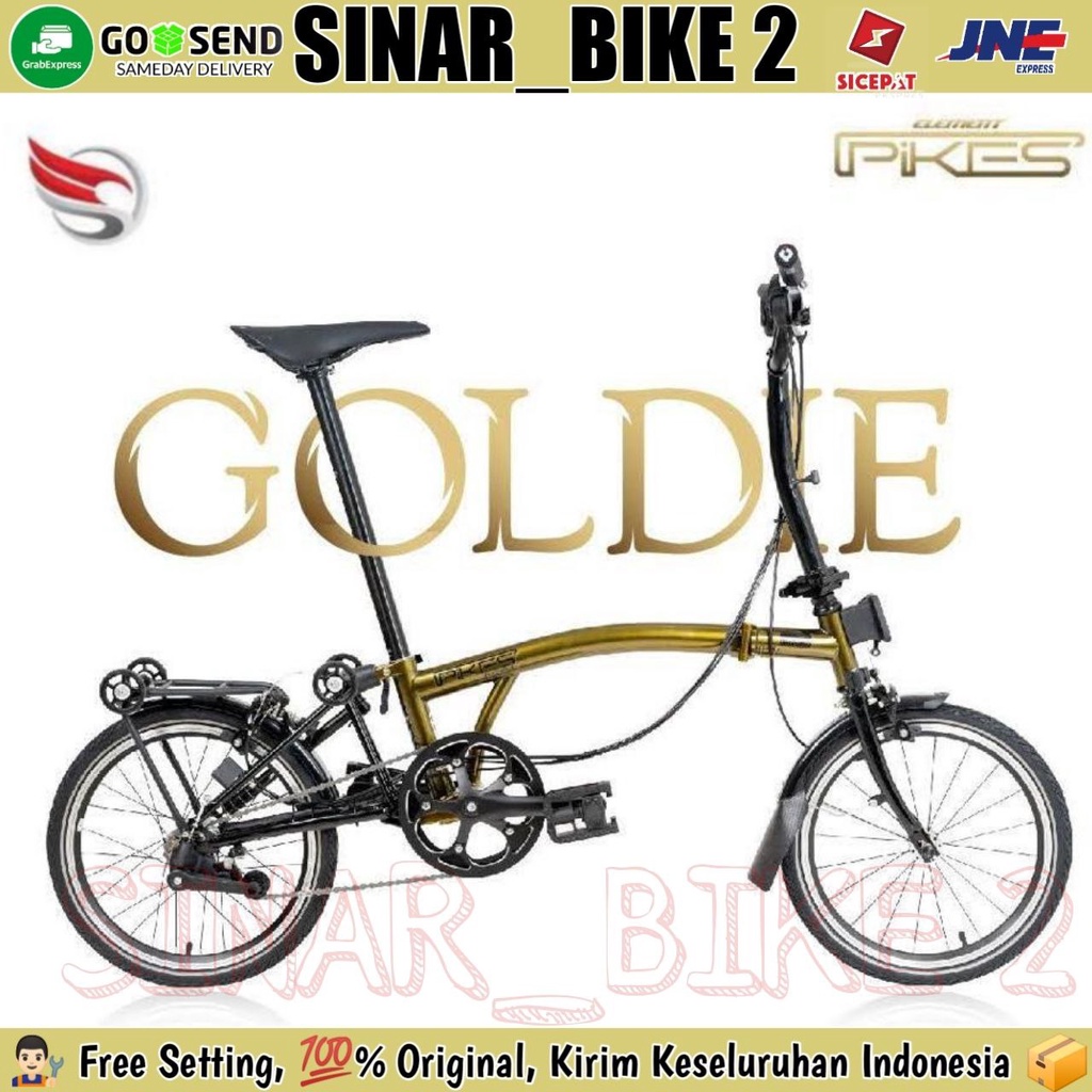 Sepeda Lipat ELEMENT PIKES GEN 2 GOLD EDITION GOLDIE 16 Inch Chromoly