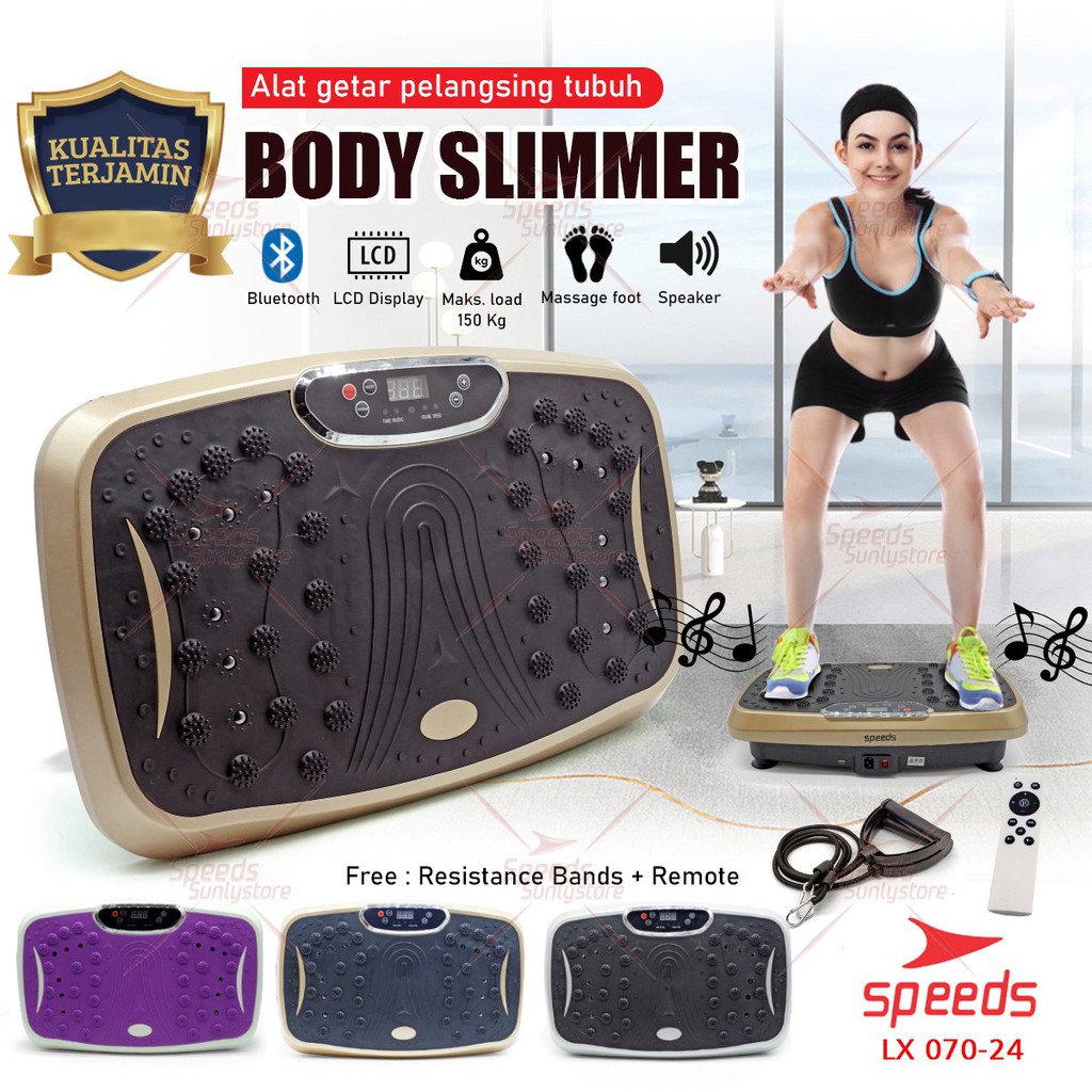 SPEEDS Alat Pijat Elektrik Body Slimmer Alat Pelangsing Perut Alat Olahraga Tubuh 070-24