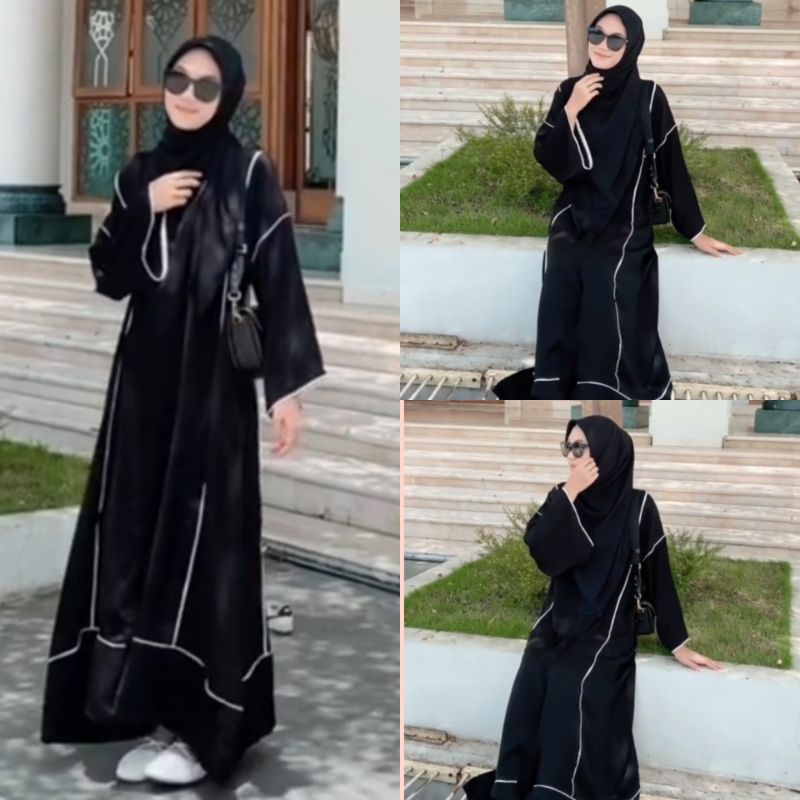 Gallery Exclusive Abaya Hitam Gamis Bordir Turkey Dubai 024