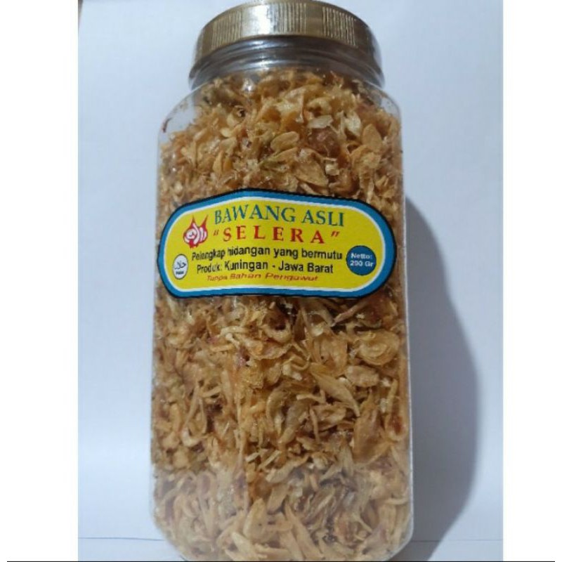 

Bawang Goreng Asli Kuningan -Jawa Barat Kemasan 200grm