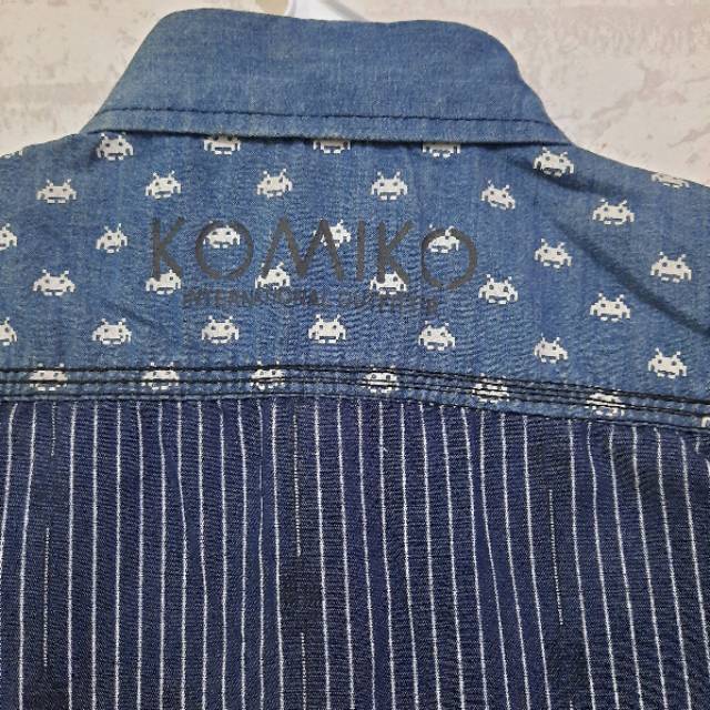 AHZA KEMEJA DENIM ANAK BORDIR LENGAN PANJANG KOMIKO SIZE 3