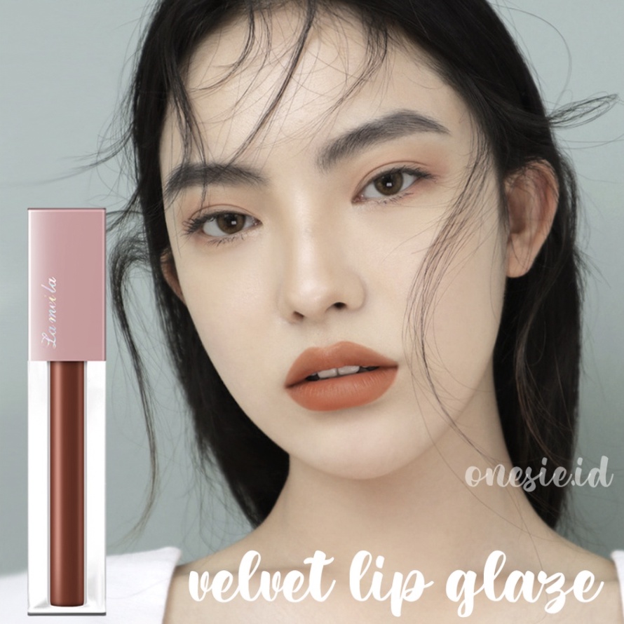 LAMEILA Lip Glaze Velvet Lipstick Pelembab Cair Lipstik LA061