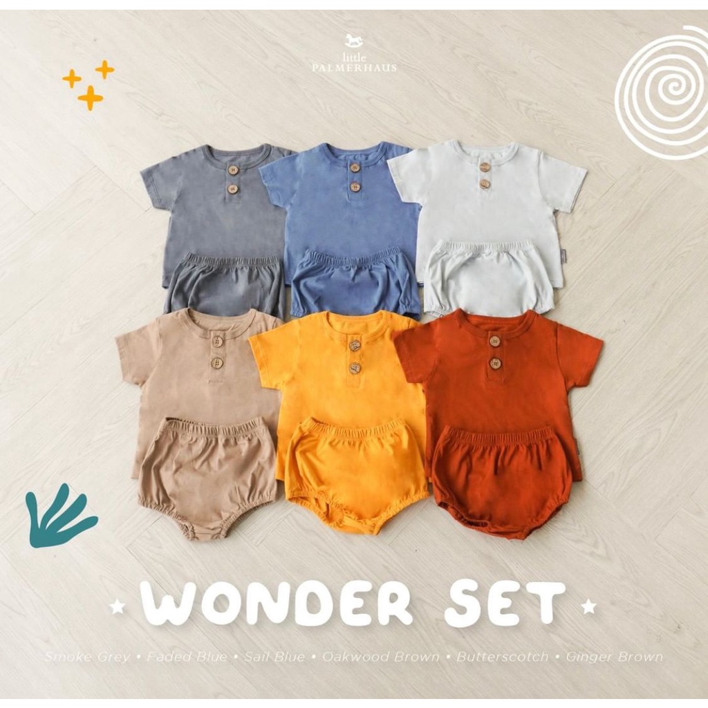 Castle - Little Palmerhaus - BABY Wonderset ( Setelan Bayi ) 0-12 Bulan - Kids Wonderset SHORT 1-6 Tahun (Setelan Bayi) setelan anak pakaian anak pakaian bayi