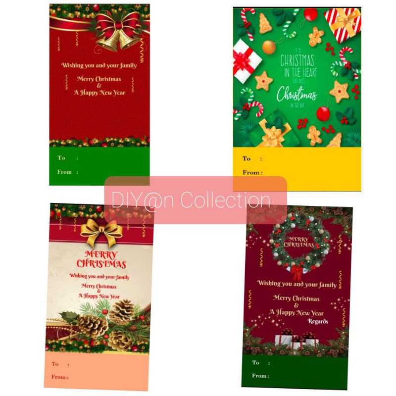 

Hang Tag Natal/ Merry Christmas isi 4 pcs