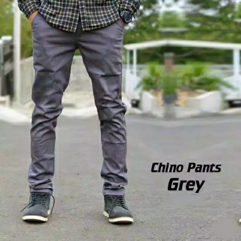 CELANA PRIA CHINO Slim fit Panjang Kerja kantor Santai Liburan Cowok Gentleman Boy Skinnyhtytth