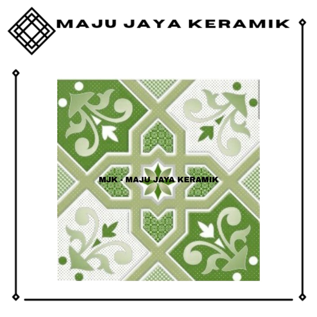Keramik Lantai Teras 25x25 Matt Kasar Hijau | UNO