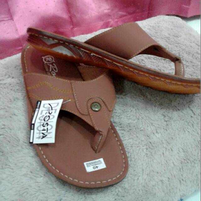 Sandal Pria Jepit Rosta SOL Jahit Tembus