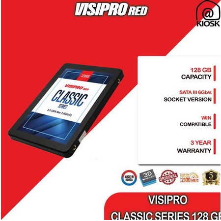 VISIPRO RED SSD CLASSIC SERIES 128GB - SATA - 2.5'
