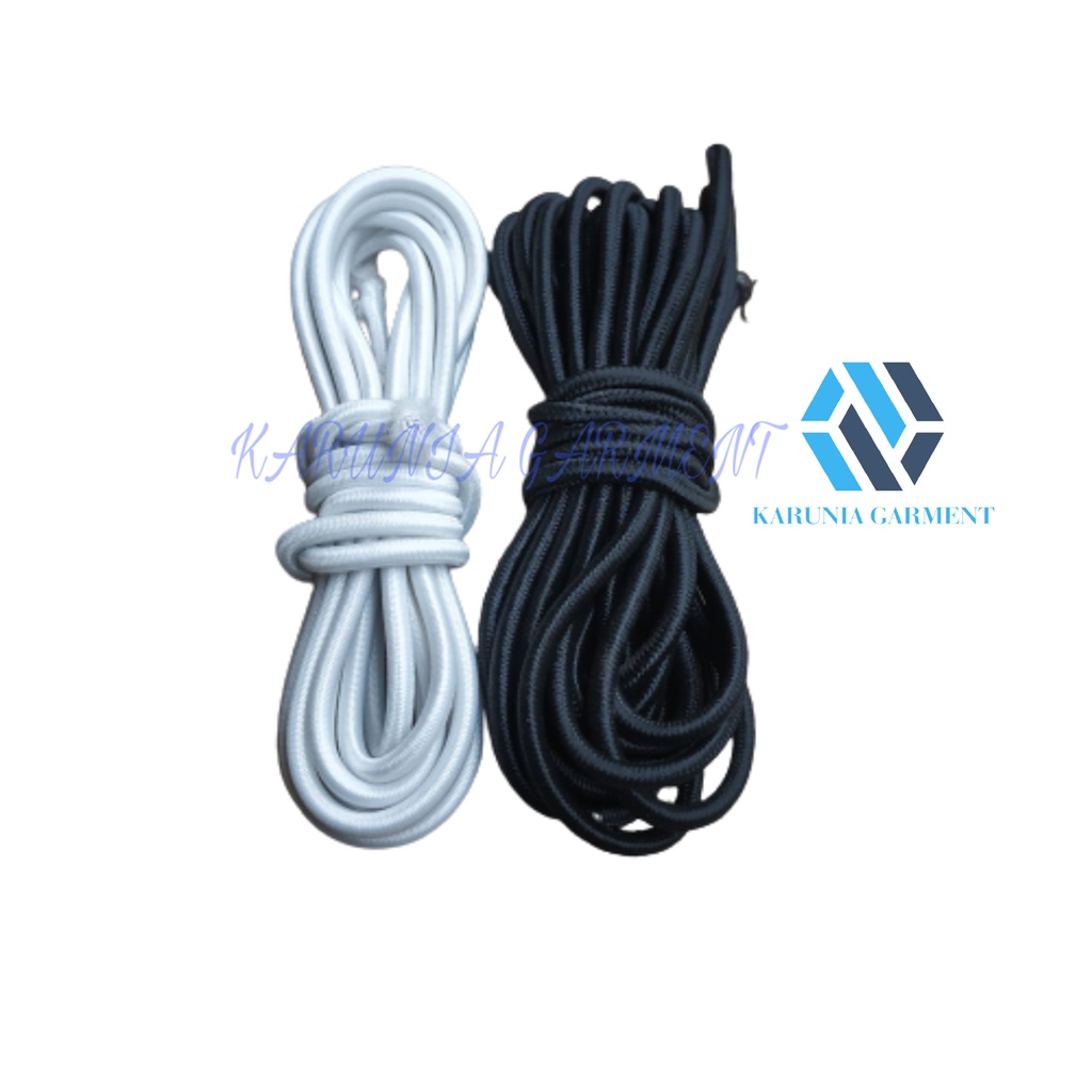 Tali kur/prusik/tali stopper/ gelang karet elastis bulat diameter 2.5 mm meteran COD