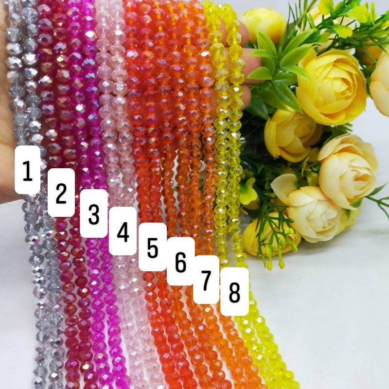 Ceko spesial 6mm/kristal ceko/ kristal warna spesial/ ceko warna