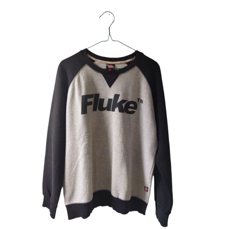 CREWNECK FLUKE SECOND ORIGINAL / crewneck fluke bekas original
