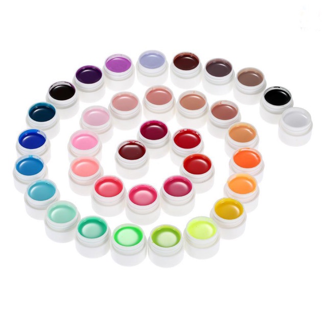 

Ready color gel Ekstensi Warna Murni Nail Art UV Gel Builder Tips Glue Manicure