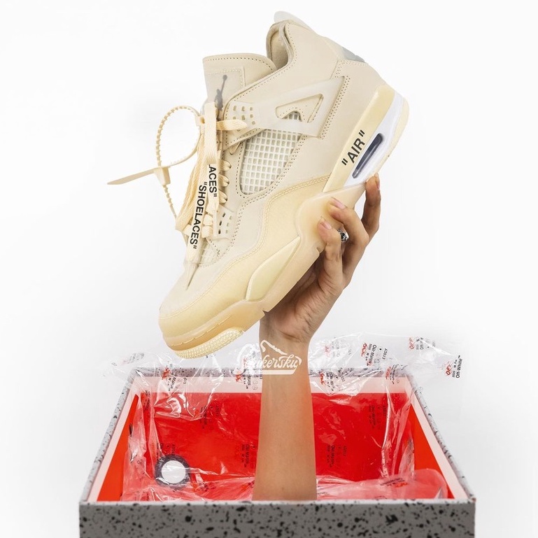 Air Jordan 4 Off White Sail