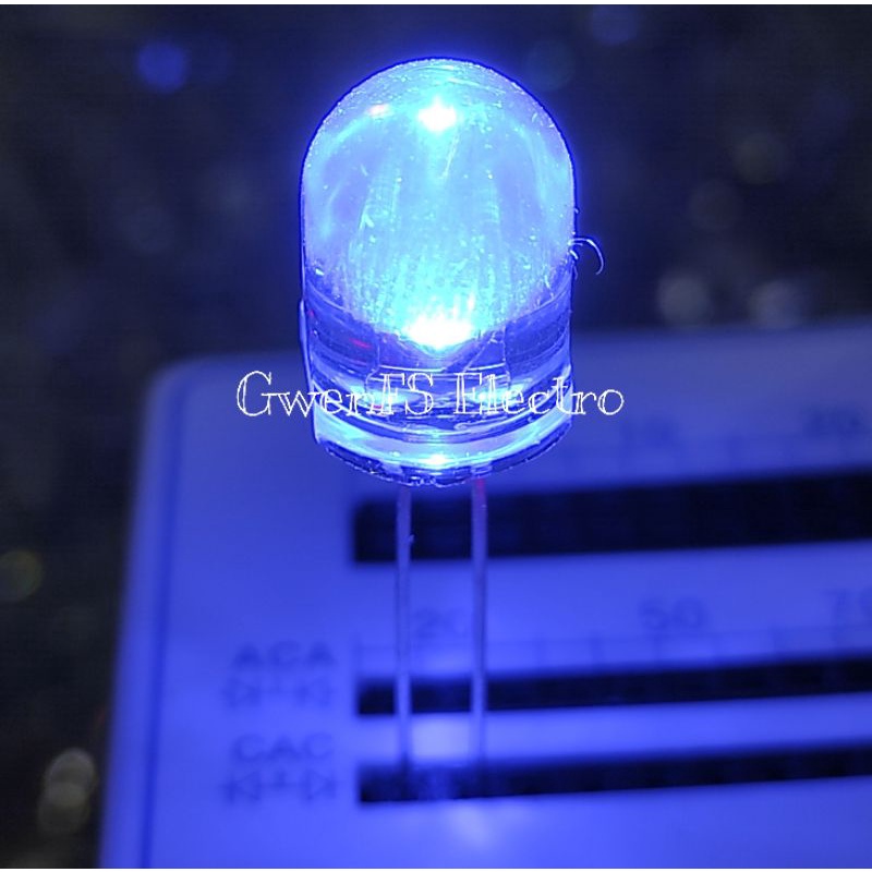 Lampu LED 10mm Biru Merah Putih Hijau Super Bright