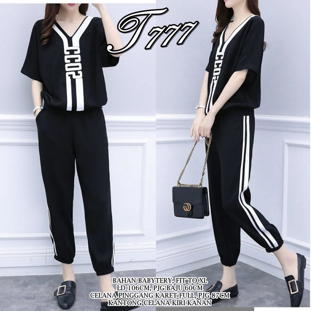 Setelan Wanita / Satu set baju dan celana wanita / Setelan Wanita / Outfit Korea