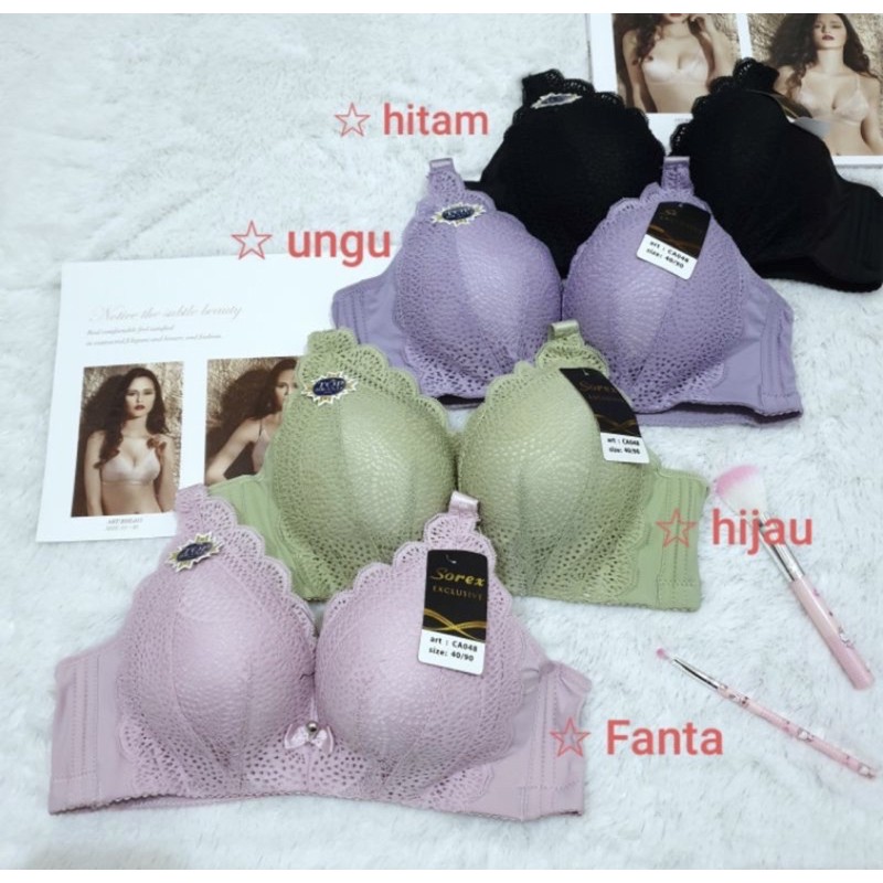 BH SOREX EXCLUSIVE CA048 ORIGINAL | BRA SOREX EXCLUSIVE CA048 BUSA TEBAL EMPUK TANPA KAWAT KAIT 4