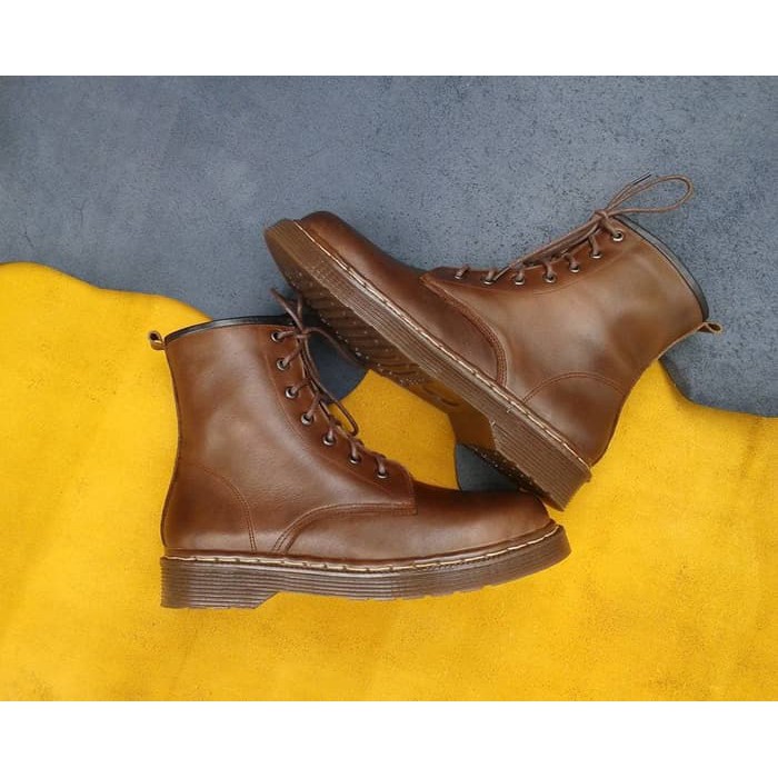 Sepatu Boots Kulit Asli Sepatunisme Boots Klasik Sepatu Kulit Casual Boots Pria