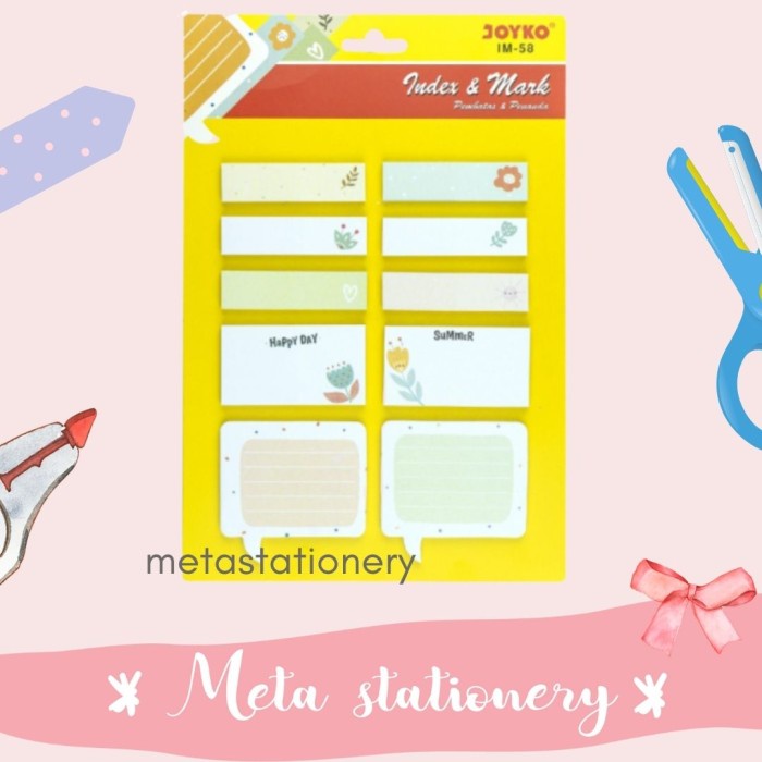 

Gilaa!!! Index Mark Im-58 Joyko / Penanda Pembatas (Kertas) Promo