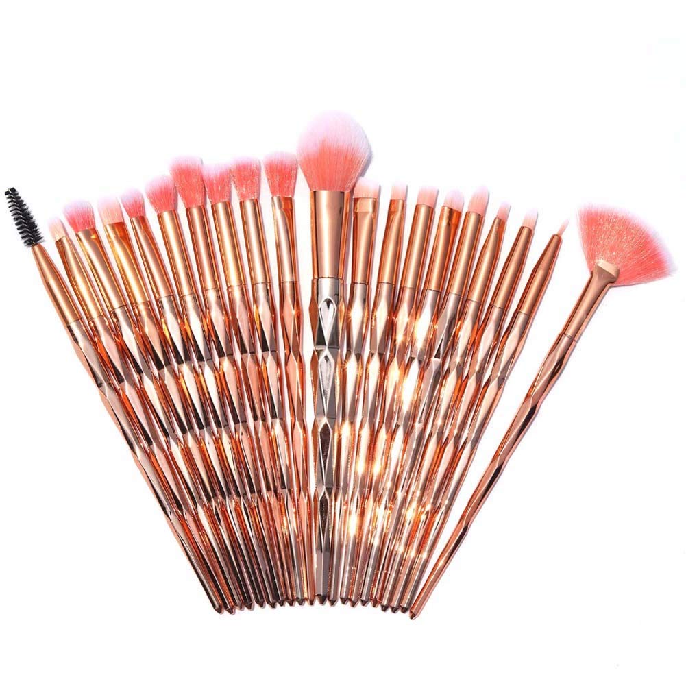 Brush Slim Prism Brush Set 20Pcs Brush Make Up Set Brush Alat Make Up Kuas Make Up Set Lengkap Make Up Brush Makeup Kuas Makeup