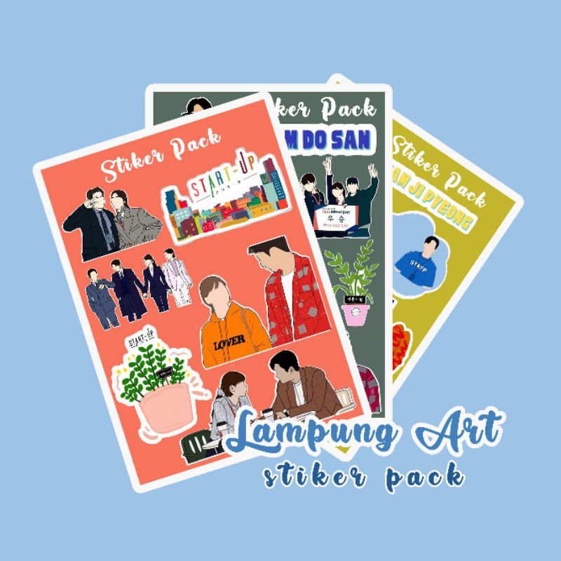 

Start Up Drama Korea Sticker Sheet//Viral dan Hits