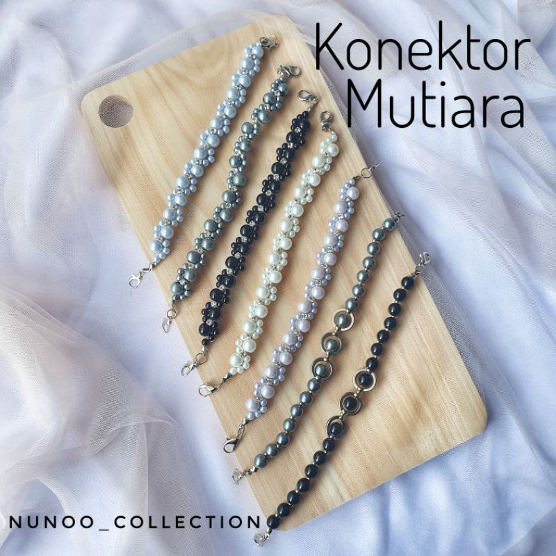 Konektor Masker Hijab / Pengait Masker / Tali masker Hijab Mutiara Murah Kekinian