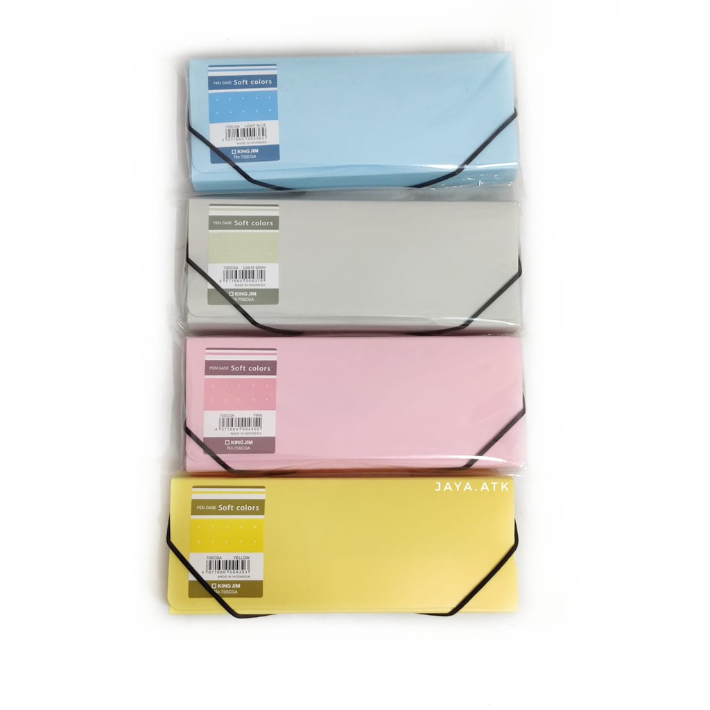 

TEMPAT PENSIL LIPAT KOTAK PENSIL PLASTIK POLOS PASTEL LUCU MURAH KING JIM 734SCGA BAGUS