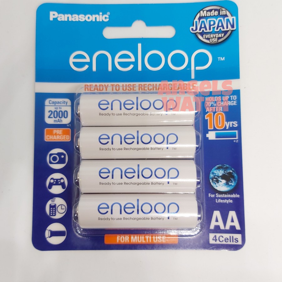 baterai rechargeable panasonic eneloop AA isi 4 2000MaH BP4