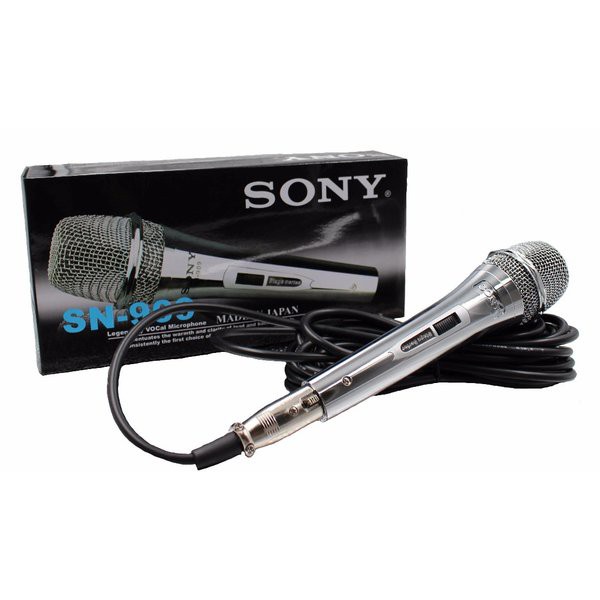 SONY SN-909 Microphone Kabel Body Besi Suara mantap