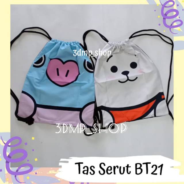 Tas serut BT21 RJ Chimmy bts kpop